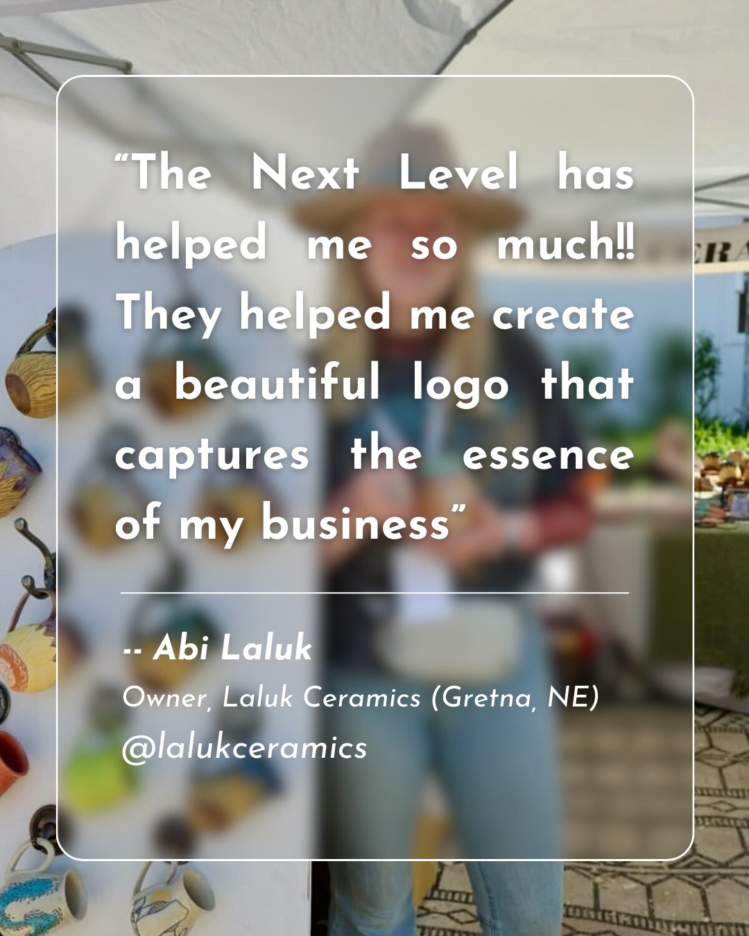 Nothing makes us happier than seeing our clients love their brand ✨
Abi of @lalukceramics creates pottery that is nothing short of amazing, and we are so honored she trusted us to build her a logo she loves.
Your vision deserves to be seen, and we’re here to make it happen.
#ClientLove #Testimonial #Branding #TheNextLevelMP