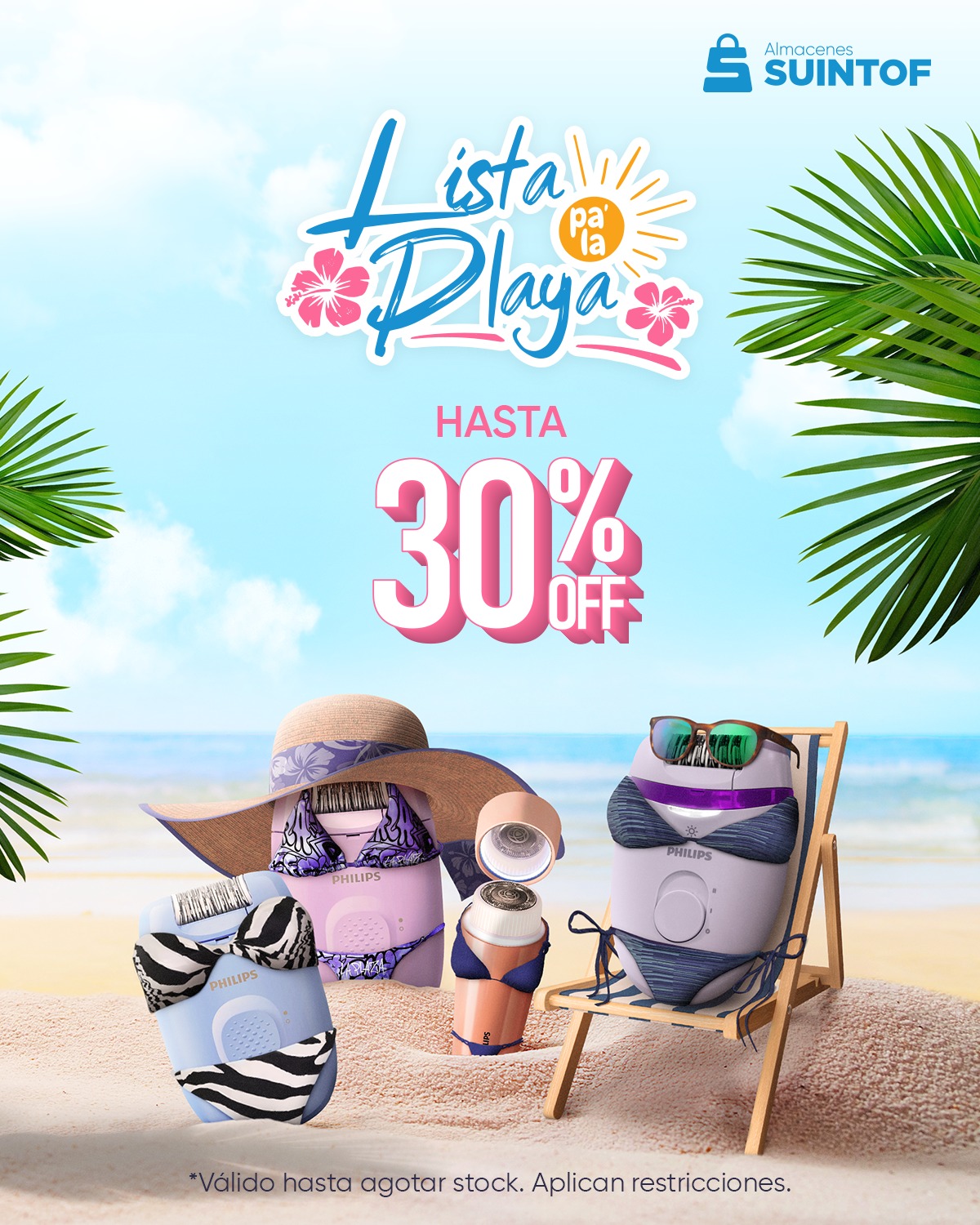 ☀️🏖️ Lista pa’ la playa, sin preocupaciones
Esta temporada, depílate en casa de forma práctica, cómoda y a tu ritmo 💖
Descubre nuestras depiladoras Philips con descuentos especiales por tiempo limitado.
💬 Escríbenos por WhatsApp y te ayudamos a elegir la ideal para ti.
🛒 Compra por WhatsApp, web o visítanos en tienda.
#Suintof #ListaPaLaPlaya #DepilaciónEnCasa #Philips #CuidadoPersonal