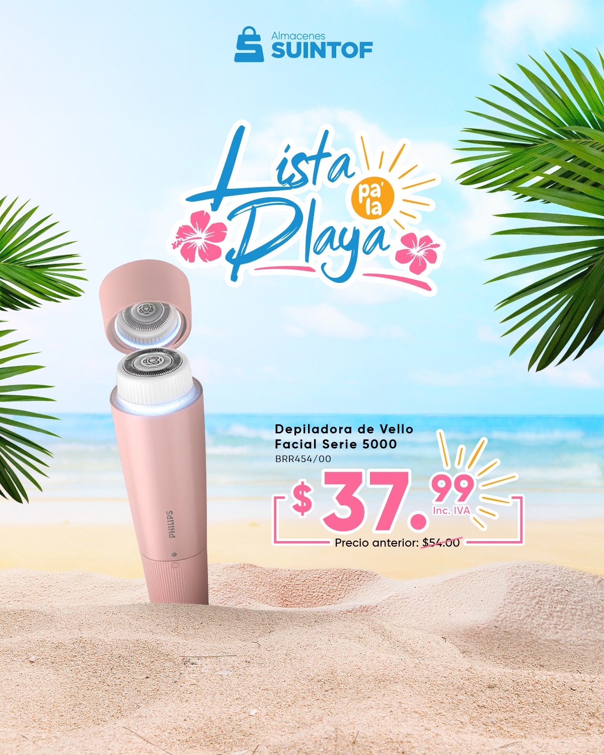 ☀️🏖️ Lista pa’ la playa, sin preocupaciones
Esta temporada, depílate en casa de forma práctica, cómoda y a tu ritmo 💖
Descubre nuestras depiladoras Philips con descuentos especiales por tiempo limitado.
💬 Escríbenos por WhatsApp y te ayudamos a elegir la ideal para ti.
🛒 Compra por WhatsApp, web o visítanos en tienda.
#Suintof #ListaPaLaPlaya #DepilaciónEnCasa #Philips #CuidadoPersonal