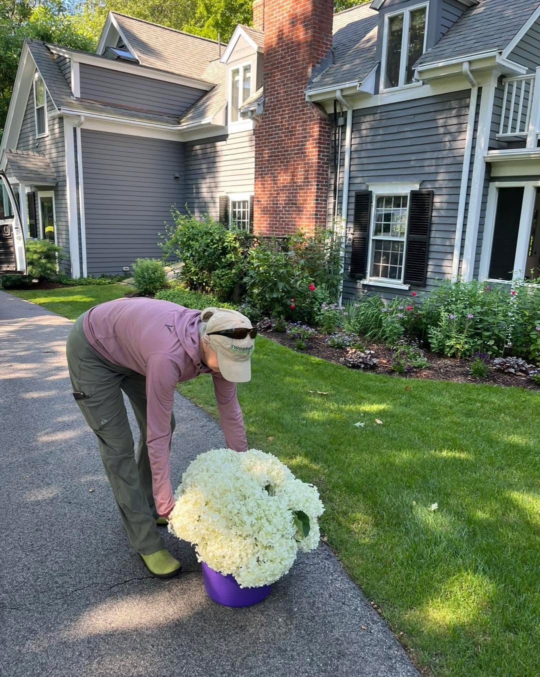 A special milestone calls for flowers from the garden.This year, our client is hosting a neighbo....