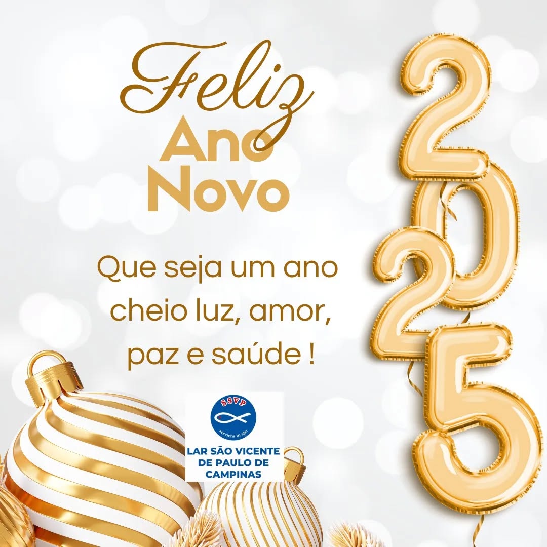 Vamos construir 2025 juntos, com amor, alegria, saúde e prosperidade!!!