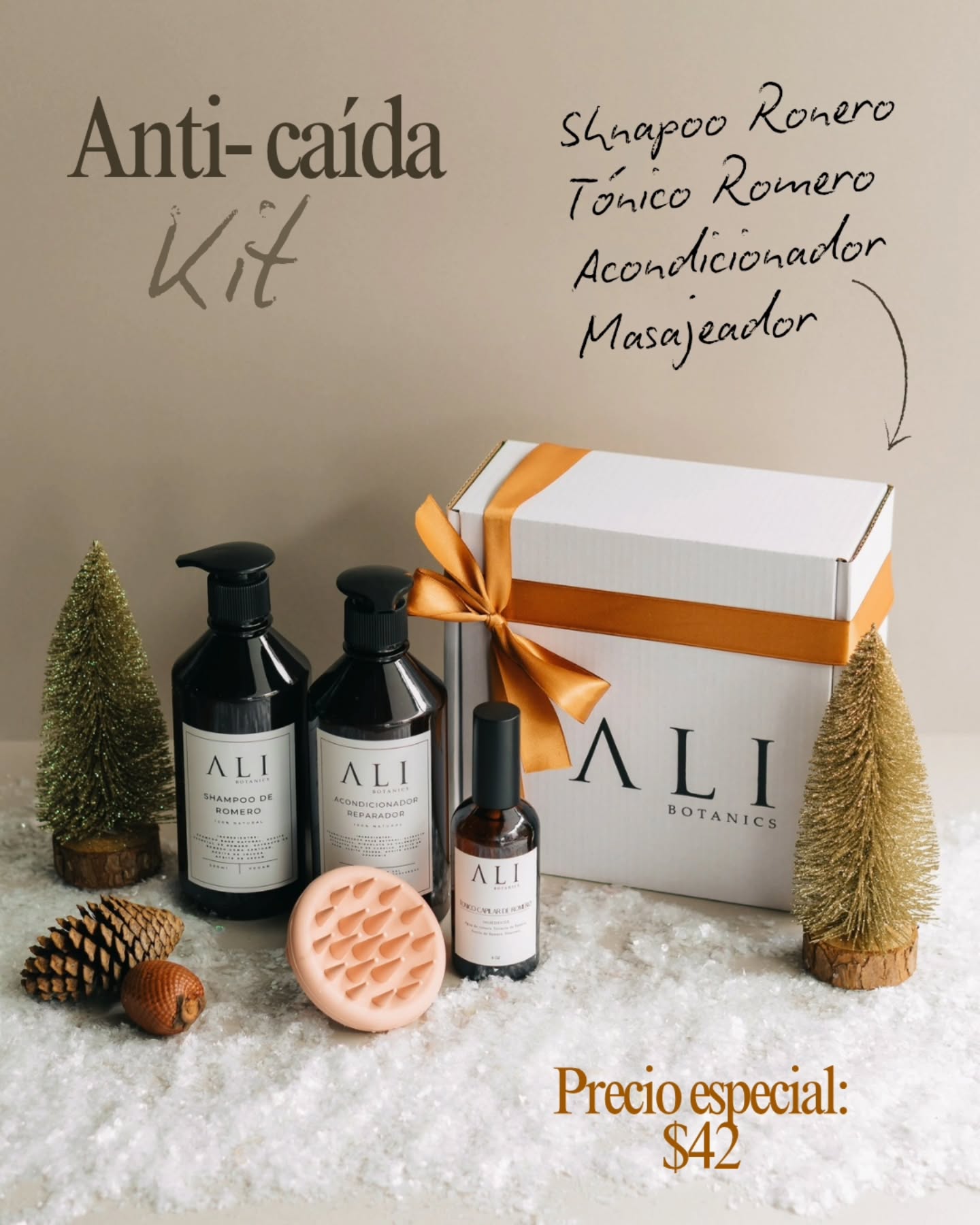 🎄✨ La Navidad huele a self-care… y a 20% OFF ✨🎄
Este año no regales “algo”… regala vibes, glow y relax total con productos 100% naturales y orgánicos
Nuestros Kits Navideños llegaron para hacer match con tu mood festivo:
💖 Relax Kit
💖 Anti-caída Kit
💖 Booty Kit
💖 Skincare Kit
Lo mejor…
🔥 TODOS con 20% OFF hasta agotar stock. 🔥
Perfectos para tu bestie, para el intercambio o para consentirte tú (sí, tú también mereces brillo ✨).
✨ Pide el tuyo antes de que vuelen.
#AliBotanics #XmasGlow #SelfCareSeason #GiftGuide #Navidad2025 #SkincareEcuador