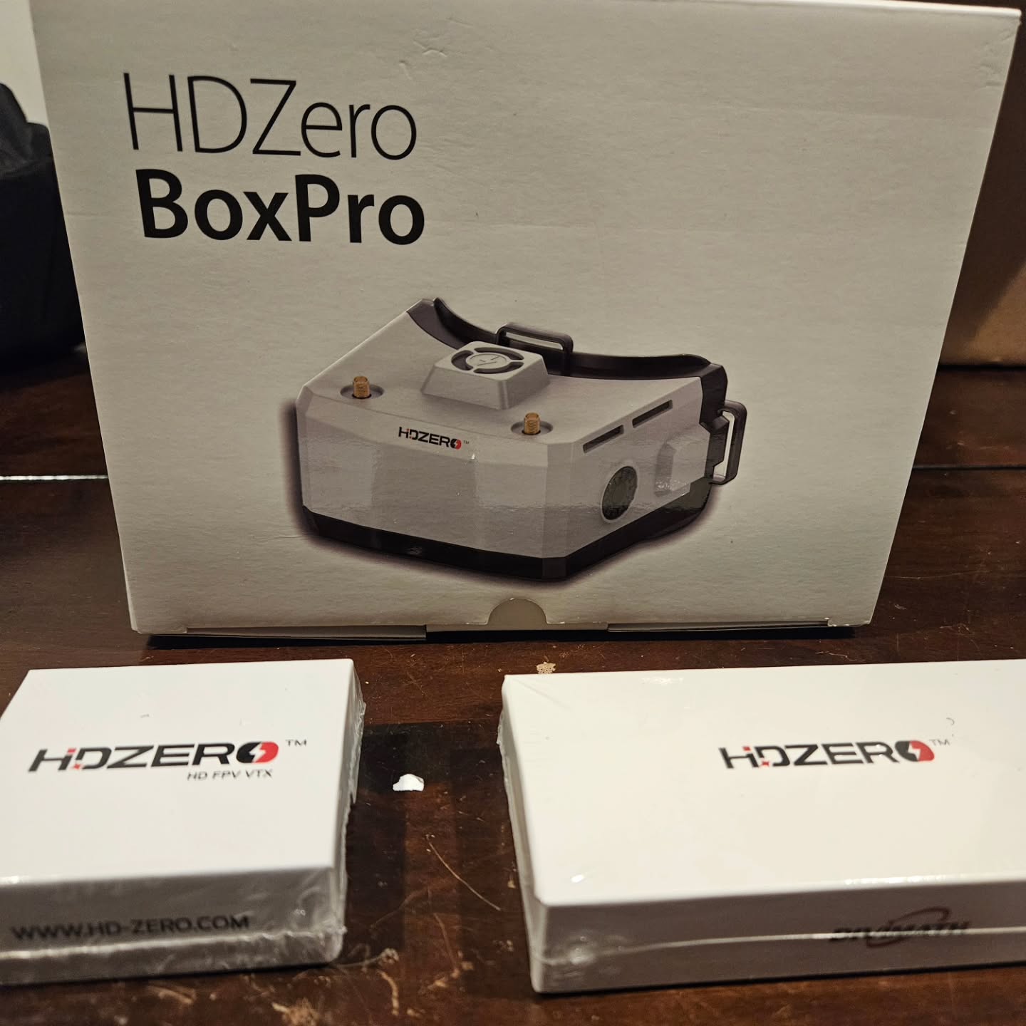 Finally broke down. Might as well give HDZero a try since i tried everything else, besides I wanted a backup pair of goggles so here we are 🤷♂️#hdzero #boxpro #analog #fpvlife