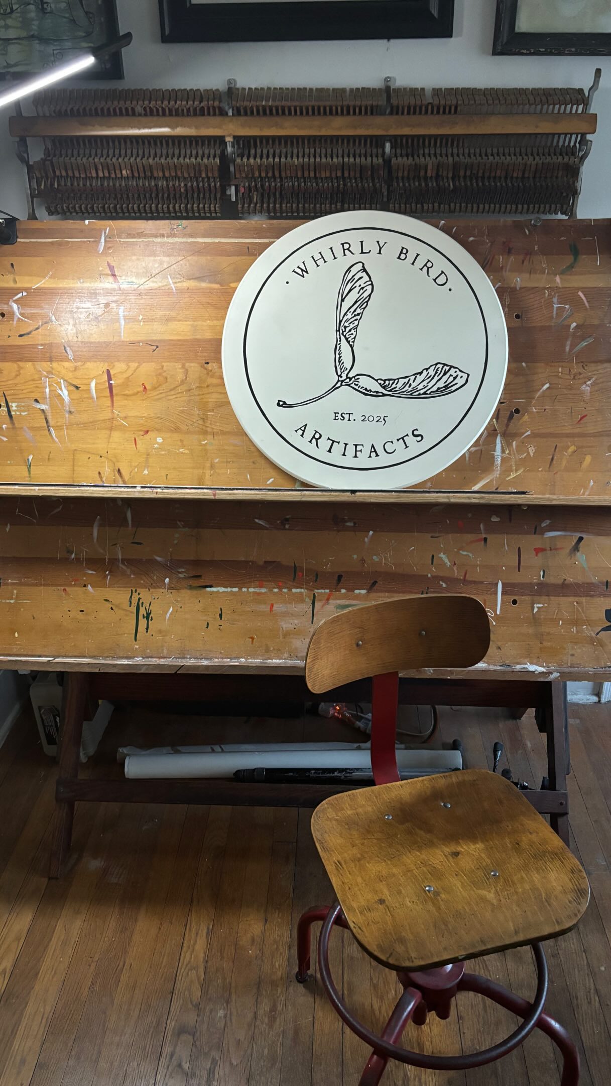 Documenting your work it’s naturally going to take you back to where you were. This was a hard time, in the middle of this I had a big shakeup. And it was really hard to get my head right let alone focus on finishing this on time. But I do like how it turned out #thepointtopoint #handpaintedsigns #signpainter #alwayshandpaint #smallbusiness