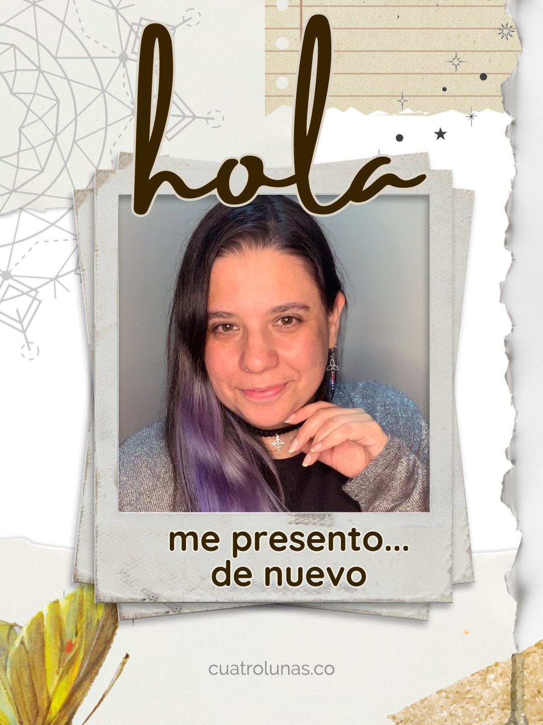 ¡Hola! Me presento de nuevo, hace muchos años que no lo hacía y ya iba siendo hora.
💫 Soy Carolina, o me puedes llamar también Arlain, soy astróloga, tarotista y desde hace varios años comparto información aquí en Cuatro Lunas.
✨ Mis “grandes tres” están en ♋♉♊ aunque también le agregaría que tengo el Medio Cielo en Acuario ♒ y de ahí que mi camino de vida esté lleno de tantos giros y vueltas.
🌸 Te doy la bienvenida a este espacio, y si nos conocemos desde hace mucho tiempo, me alegra mucho que sigas aquí.
#CuatroLunas #Astrologa #Tarotista #QuienSoy