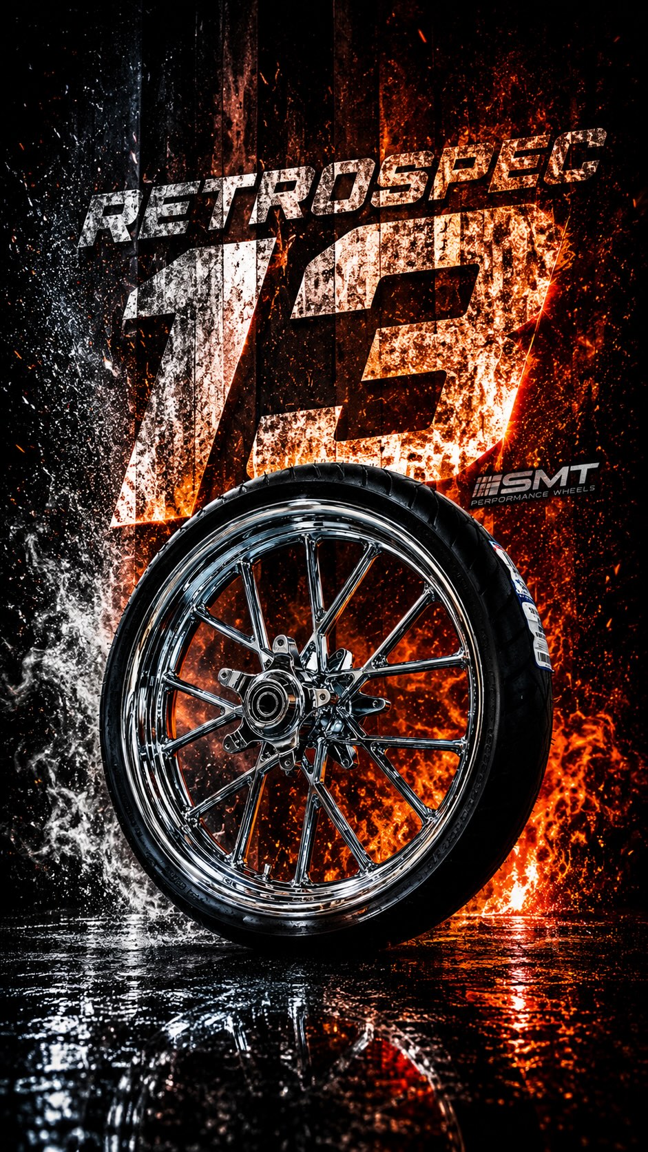 The Retro 13s in chrome tap into that old-school BMX nostalgia — polished chrome, endless summers, and the freedom of two wheels. Only now, that feeling follows you on your motorcycle. Retro soul. Modern presence.#ridewiththebest #harleydavidson #performance #smtwheels #retroseries