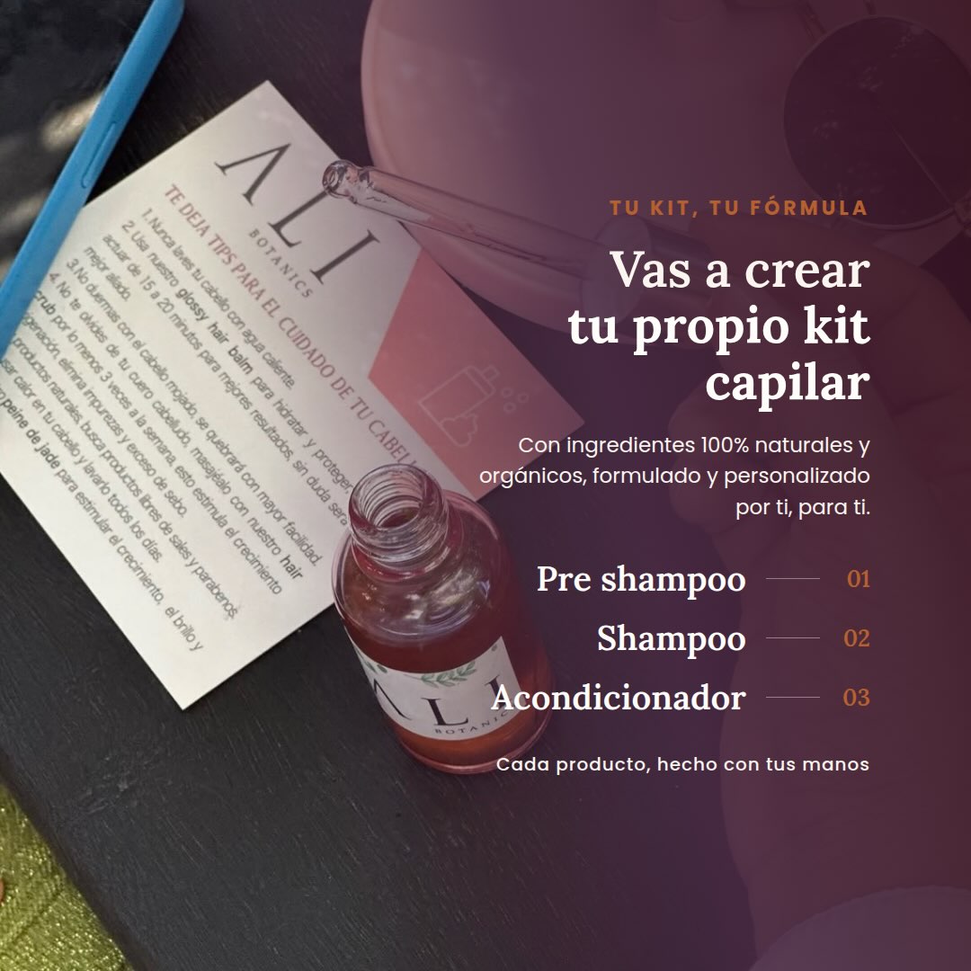 Es nuestro aniversario y queremos festejar con ustedes con algo hermoso que creamos: nuestro nuevo Taller: Kit Capilar Natural 🌿
Vas a crear tu propio kit capilar 100% natural y orgánico, personalizado para ti:
✨ Pre shampoo
✨ Shampoo
✨ Acondicionador
Y eso no es todo… recibirás una masterclass del famoso scalp massage, para que tu cabello crezca más fuerte, mejores tu circulación y relajes mente y cuerpo.
No pueden faltar las mimosas, vitamine water y muchas sorpresas más 💕
📍 Showroom Quito, República del Salvador y Suiza, Edificio Euro, piso 3
📅 29 de agosto
🕚 Horarios: 11am y 3pm
💵 Costo: $45
Cupos limitados — reserva el tuyo ✍🏼
#ALIBotanics #TallerCapilar #CuidadoNatural #ScalpMassage #SelfCare Quito